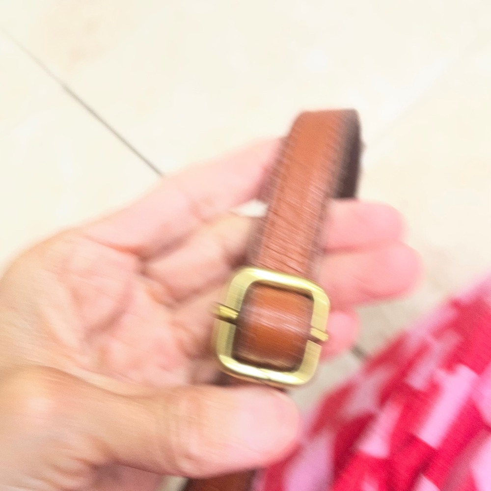 Fossil Crossbody Bag Cognac Pebbled Leather Brown Gold Tone travel brown - Picture 11 of 11
